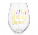 Blush - Stemless Wine Glass - Birthday Squad 30oz 0